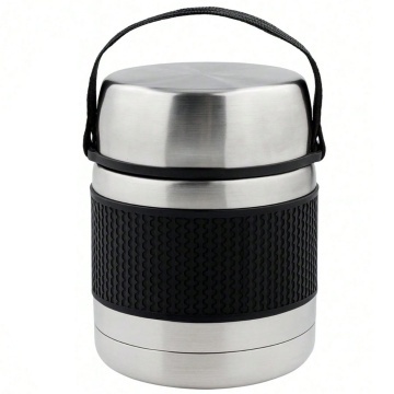 Recipient termoizolant din inox pentru mancare si supe, cu bol interior detasabil, capac etans si maner de transport, termos alimentar, 1.2L