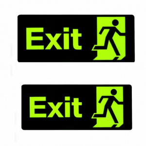 set autocolant sticker exit