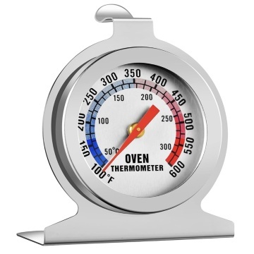 Termometru metalic Pufo Meat pentru cuptor, cu carlig, interval de masurare 50–300°C– precis si rezistent