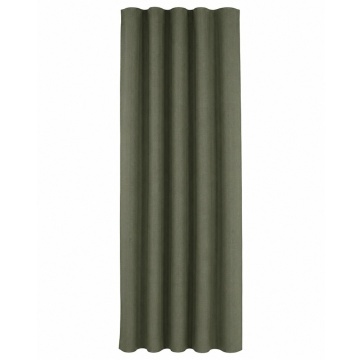 Draperie din material texturat elegant, perdea decorativă pentru living, dormitor, birou sau cameră modernă, 140 x 260 cm, verde