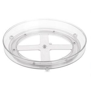 Organizator rotativ tip tava Pufo pentru frigider sau dulap cu suprafata antialunecare, 23.5 cm