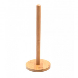 Suport Pufo Nature din lemn de bambus pentru rola hartie, prosoape de bucatarie, 30 cm, maro