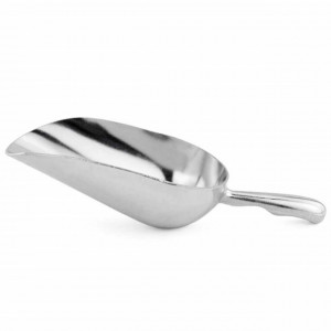 Scafa Pufo din aluminiu pentru gheata, alune, faina, etc, 150 ml- rezistenta si practica pentru uz casnic sau profesional
