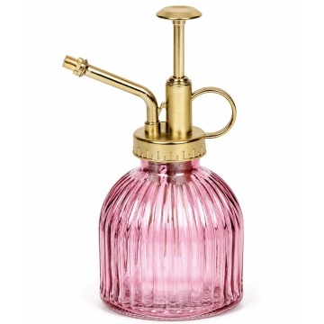Sticla pentru udarea plantelor Pufo Elegant, pulverizator decorativ pentru interior, 200 ml, roz