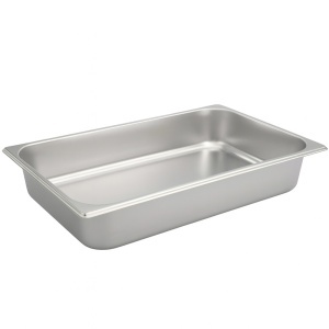 Tava gastronorm Pufo din inox pentru depozitare alimente, sosuri, inghetata, ideal pentru catering, restaurante, fast food, horeca, 53 x 33 cm