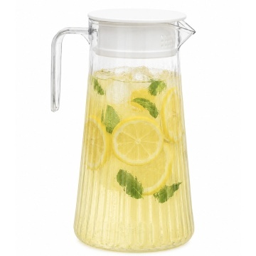 Carafa eleganta Pufo Glance pentru apa, limonada sau suc, capac plastic, 1.2 L