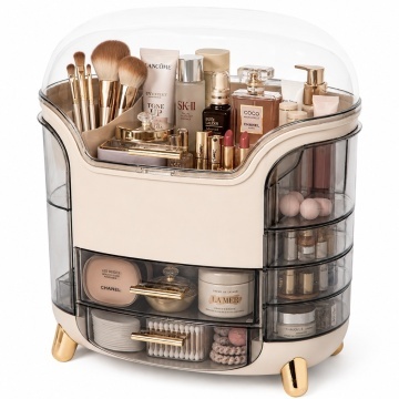 Organizator Pufo Make Up cu sertare pentru machiaj, bijuterii si produse cosmetice