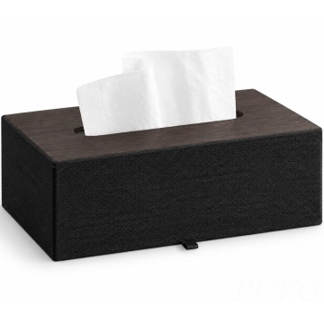 Cutie decorativa Pufo Classic pentru servetele, 25 x 14 cm, negru