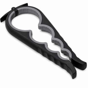 Desfacator universal pentru capace si borcane, 22.5 cm, gri/negru – deschizator practic pentru bucatarie