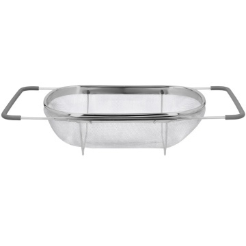 Strecuratoare extensibila din inox pentru chiuveta, 36 x 24 cm, argintiu/gri