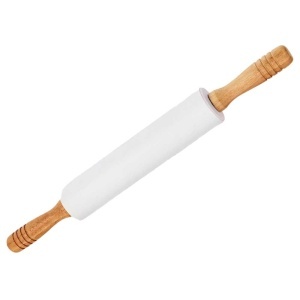 Sucitor Pufo pentru bucatarie sau cofetarie din lemn si silicon, 48 cm, alb