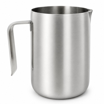 Cana inox pentru lapte cu maner ergonomic, recipient pentru lapte, cafea, cappuccino, spumare lapte, 750 ml