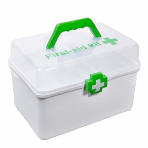 Cutie organizator Pufo Medicine pentru depozitare si pastrare medicamente, 28 x 16 cm- practica, sigura si usor de transportat
