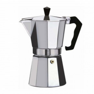 Espressor pentru aragaz din aluminiu, cafetiera moka pentru cafea, capacitate 9 cesti