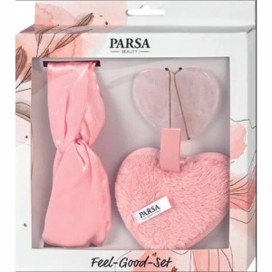 Set cosmetic format din 3 piese pentru curatarea fetei, roz