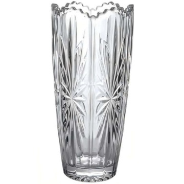 Vaza Decorativa Eleganta Pufo Flower din Sticla pentru Flori si Aranjamente, 23 cm- Design Modern pentru Living si Decor Interior