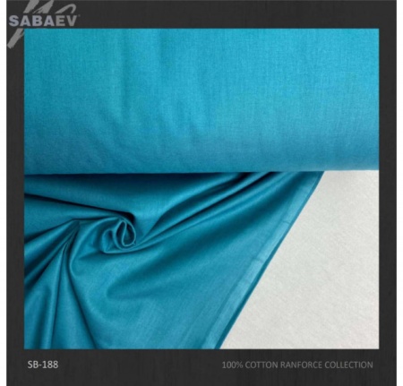 Bumbac ranforce imprimat UNI ALBASTRU SKY rola 30m/240cm