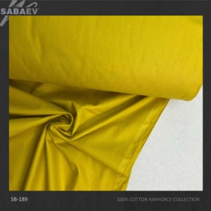 Bumbac ranforce imprimat UNI GALBEN MUSTAR rola 30m/240cm