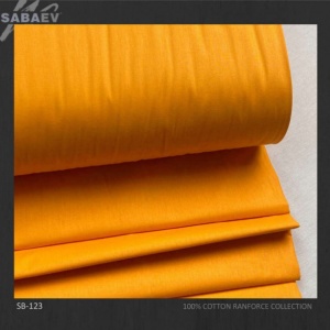 Bumbac ranforce imprimat UNI PORTOCALIU LIGHT rola 30m/240cm
