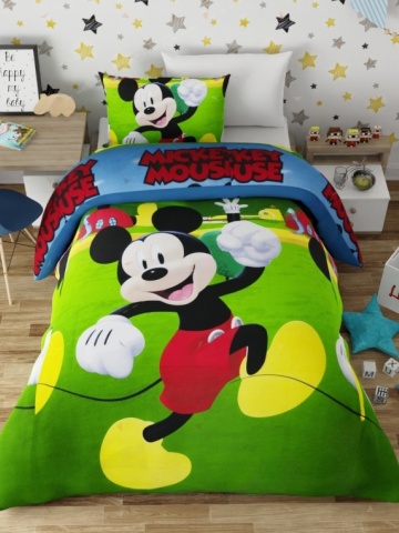 Lenjerie de pat copii bumbac Mikey Club