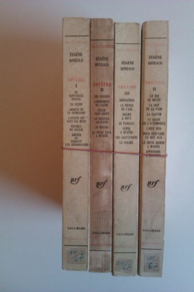 Eugene Ionesco - Theatre I-IV (4 vol., editie in limba franceza) - Img 2