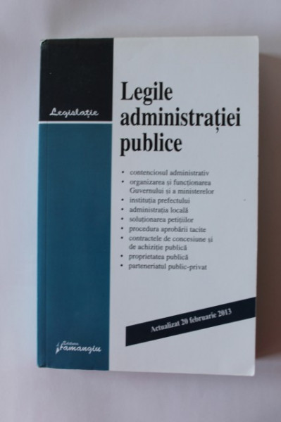 Legile administratiei publice