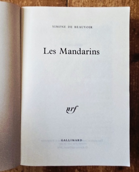 Simone de Beauvoir - Les Mandarins - Img 2