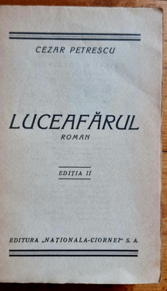 Cezar Petrescu - Luceafarul (editie interbelica) - Img 2