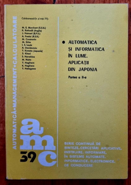 Colectiv autori - Automatica si informatica in lume. Aplicatii din Japonia
