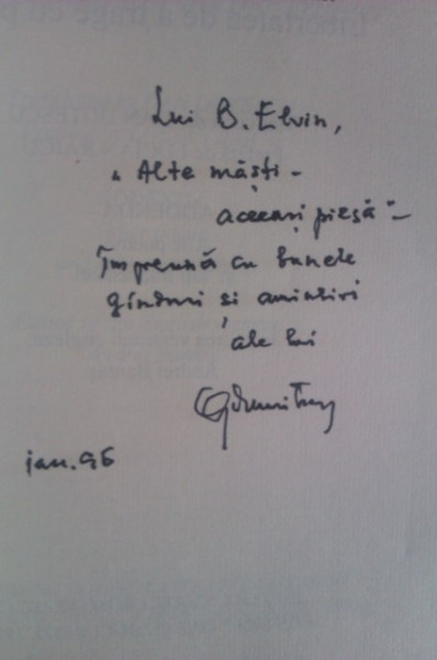 Geo Dumitrescu - Libertatea de a trage cu pusca/The freedom to pull the trigger (editie bilingva romana-engleza, cu autograf)