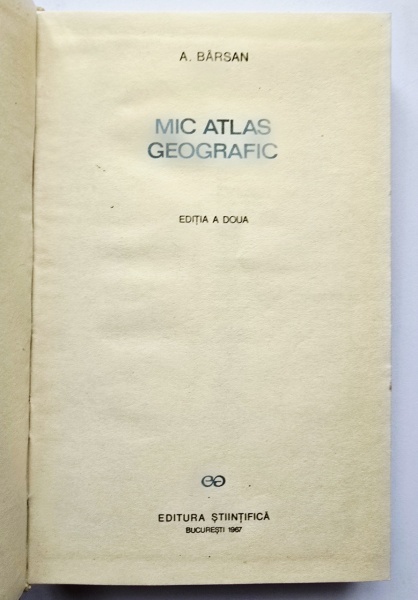 A. Barsan - Mic atlas geografic (editie hardcover) - Img 2