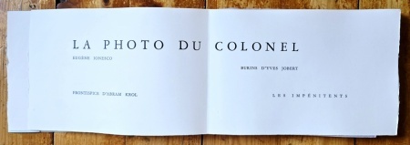 Eugene Ionesco - La Photo du Colonel (editie bibliofila, in limba franceza, in etui special) - Img 5