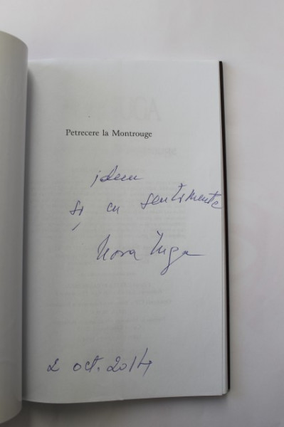 Nora Iuga - Petrecere la Montrouge (cu autograf)