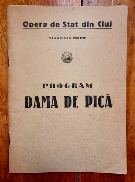 Opera de Stat din Cluj - Program Dama de pica de A. S. Puskin (stagiunea 1948-1949) - Img 2