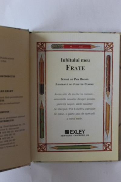 Pam Brown - Iubitului meu frate (colectia Carti in dar) - Img 2