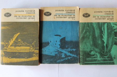 Al. Piru - Poezia romana clasica de la Dosoftei la Octavian Goga (3 vol.)
