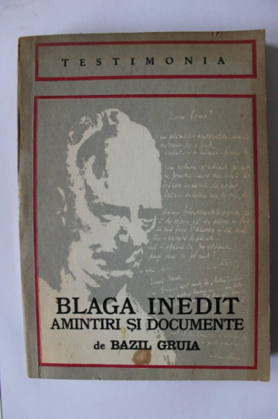 Bazil Gruia - Lucian Blaga inedit - amintiri si documente (cu autograf) - Img 2