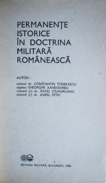 Colectiv autori - Permanente istorice in doctrina militara romaneasca - Img 2