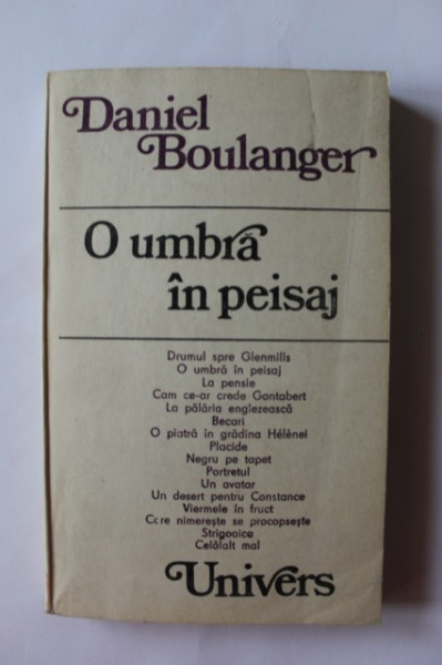 Daniel Boulanger - O umbra in peisaj