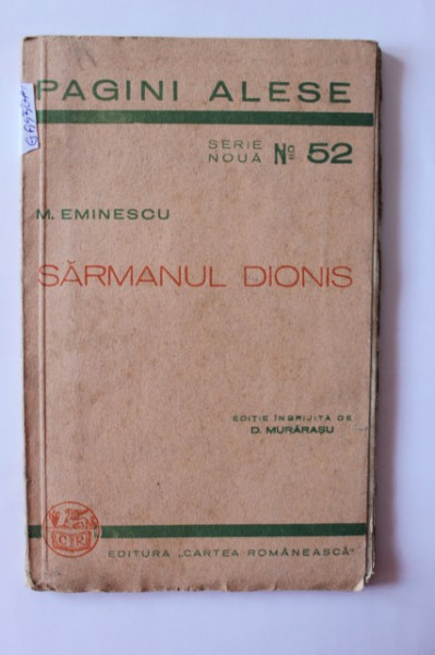 Mihai Eminescu - Sarmanul Dionis