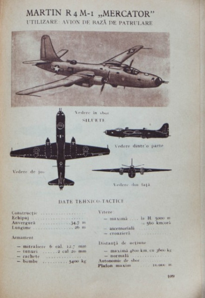 Ministerul Fortelor Armate ale R.P.R., Marele Stat Major - Album cu siluete si date tehnico-tactice ale avioanelor militare din unele tari imperialiste - Img 4