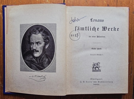 Nikolaus Lenau - Lenaus samtliche Werke in vier Banden (4 vol., editie hardcover) - Img 3