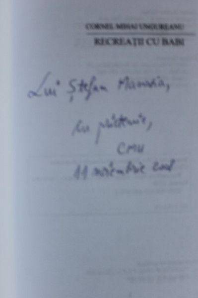 Cornel Mihai Ungureanu - Recreatii cu Babi (cu autograf)