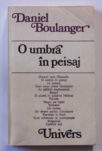 Daniel Boulanger - O umbra in peisaj