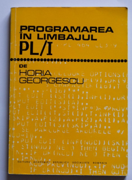 Horia Georgescu - Programarea in limbajul PL/I