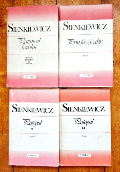 Lot 3 romane Henryk Sienkiewicz - Paznicul farului. Prin foc si sabie. Potopul (4 vol., editii hardcover) - Img 2