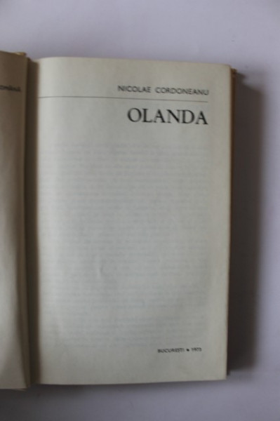 Nicolae Cordoneanu - Olanda (pe harta lumii) (editie hardcover) - Img 2