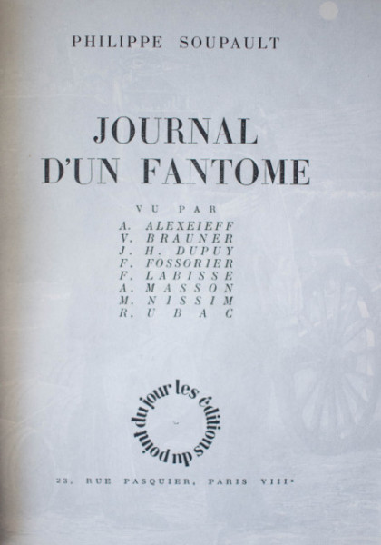 Philippe Soupault - Journal d`une fantome - Img 3