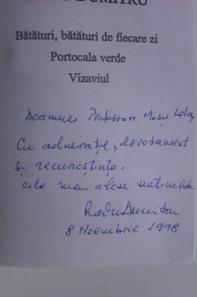 Teatru - Radu Dumitru, Horia Garbea, Dan Mihu, Iosif Naghiu, Matei Visniec (cu autograful scriitorului Radu Dumitru)