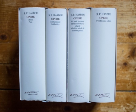 B. P. Hasdeu - Opere I-IV (I. Poezii. Proza, II. Dramaturgie. Folcloristica, III. Studii si articole literare, filosofice si culturale. Studii si articole de economie politica, IV. Publicistica politica) (4 vol., editie hardcover) - Img 2